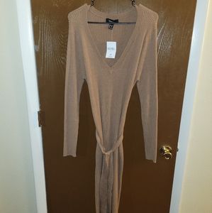 Ribbed sweater dress